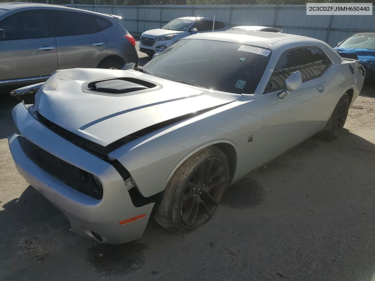 2021 Dodge Challenger R/T Scat Pack VIN: 2C3CDZFJ5MH650440 Lot: 79064414