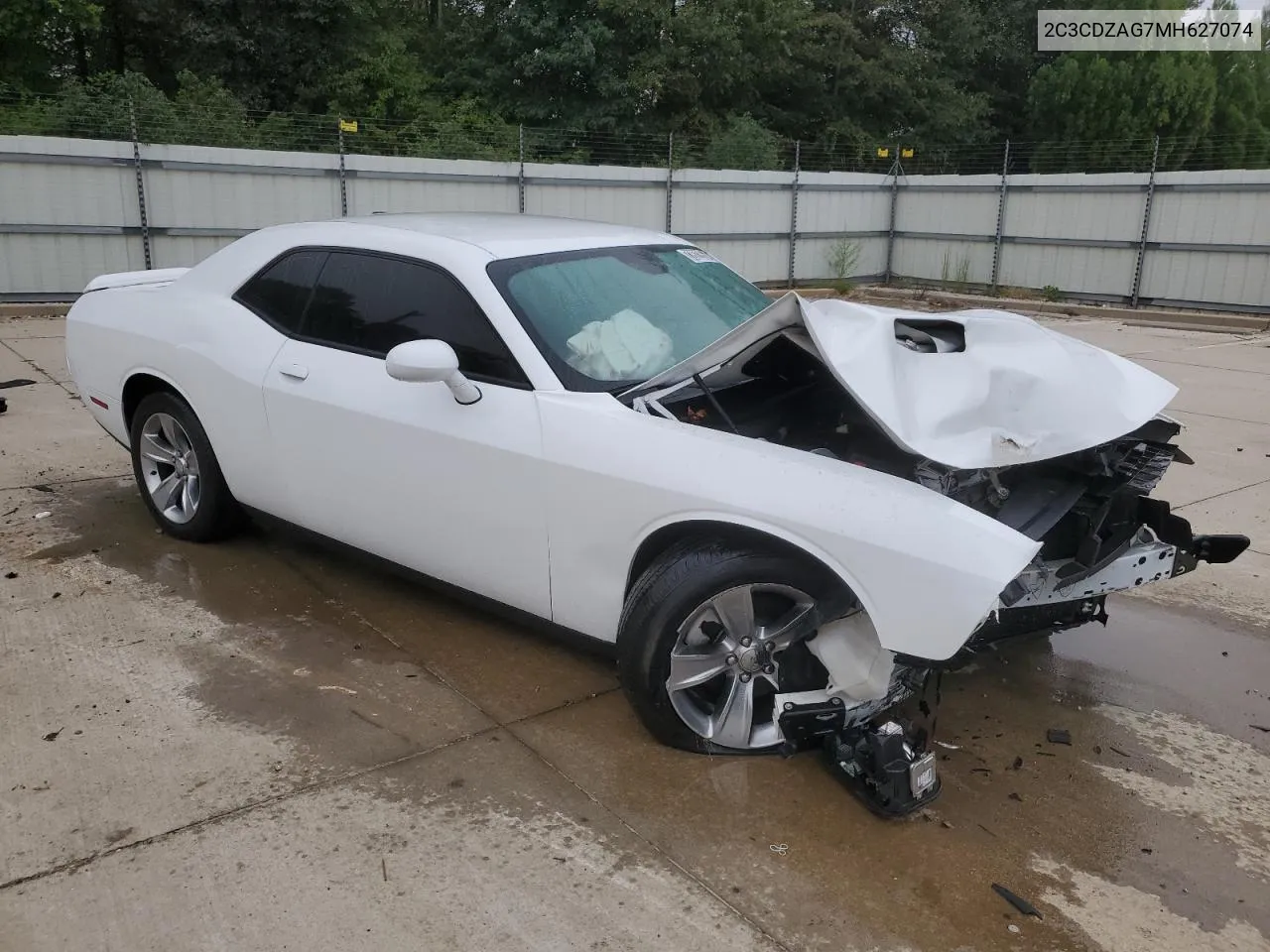 2021 Dodge Challenger Sxt VIN: 2C3CDZAG7MH627074 Lot: 79629414