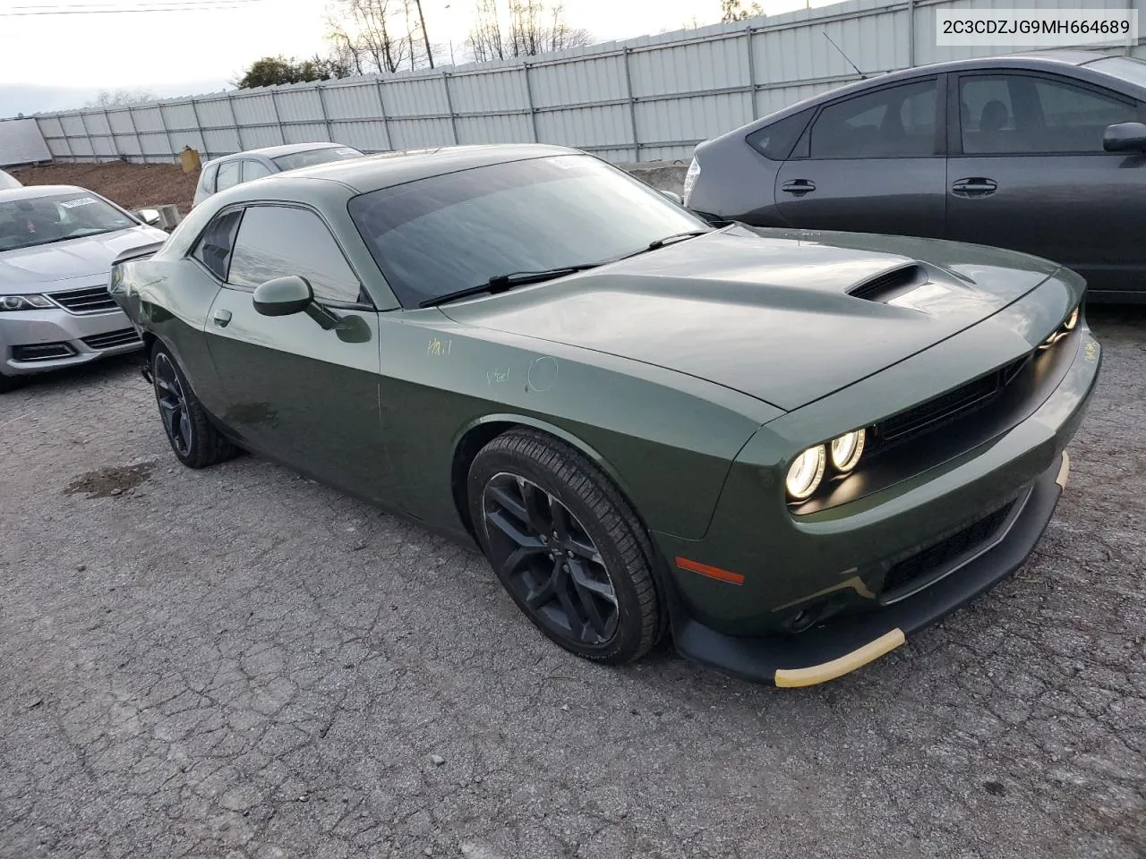 2021 Dodge Challenger Gt VIN: 2C3CDZJG9MH664689 Lot: 80024034