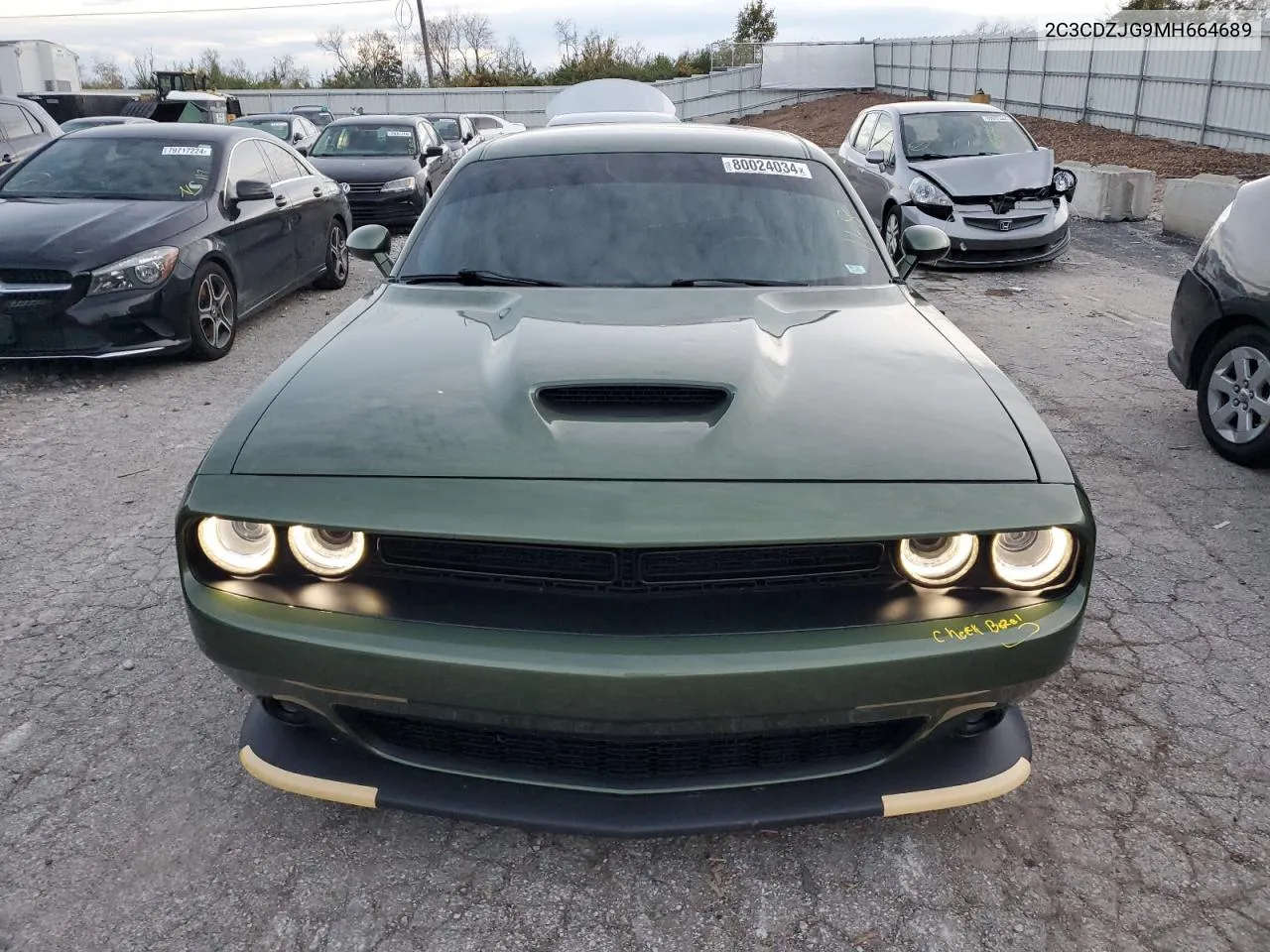 2021 Dodge Challenger Gt VIN: 2C3CDZJG9MH664689 Lot: 80024034