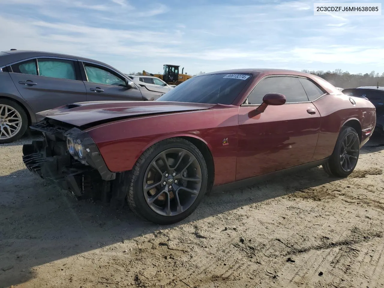 2021 Dodge Challenger R/T Scat Pack VIN: 2C3CDZFJ6MH638085 Lot: 80613274