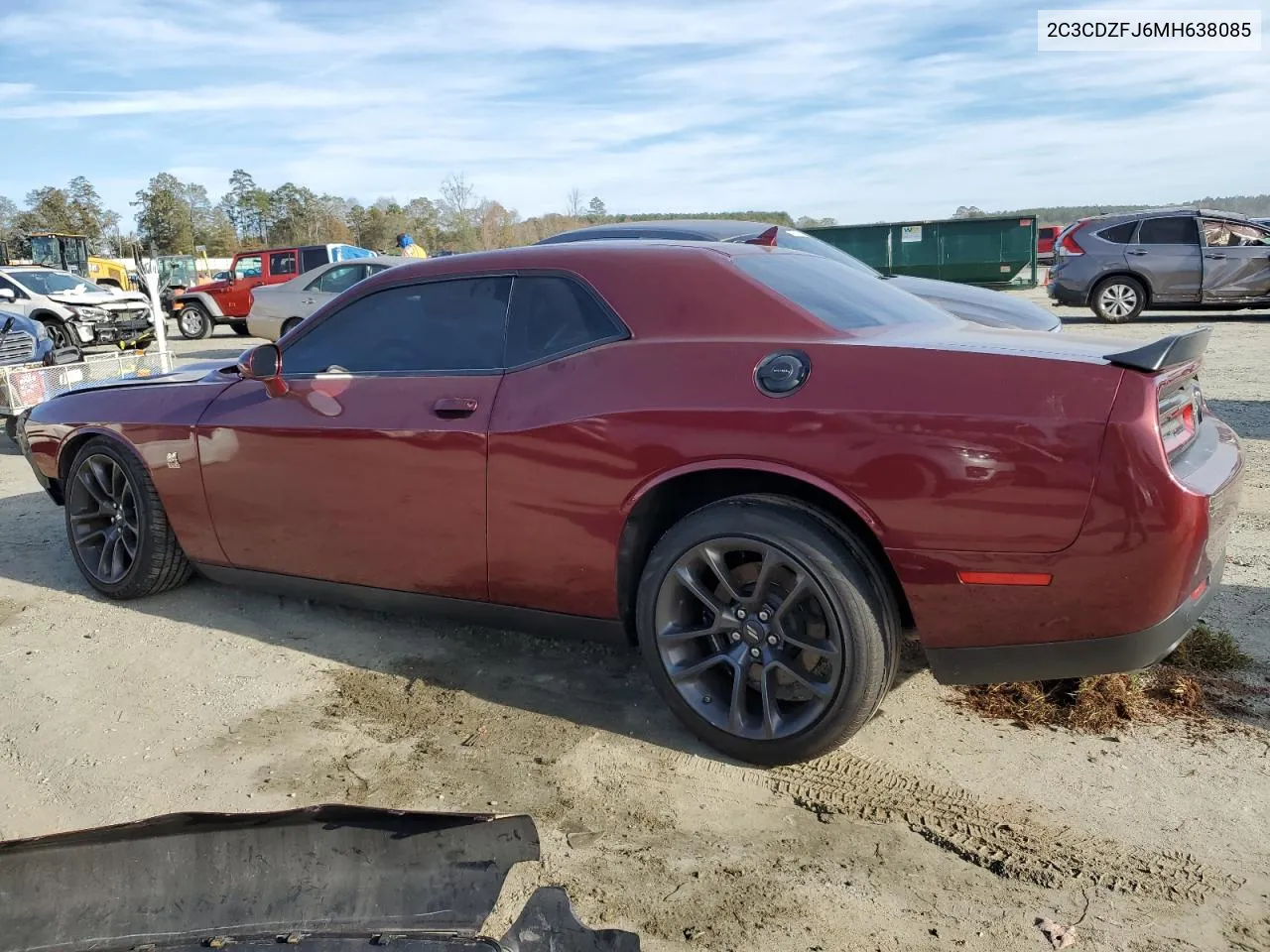 2021 Dodge Challenger R/T Scat Pack VIN: 2C3CDZFJ6MH638085 Lot: 80613274