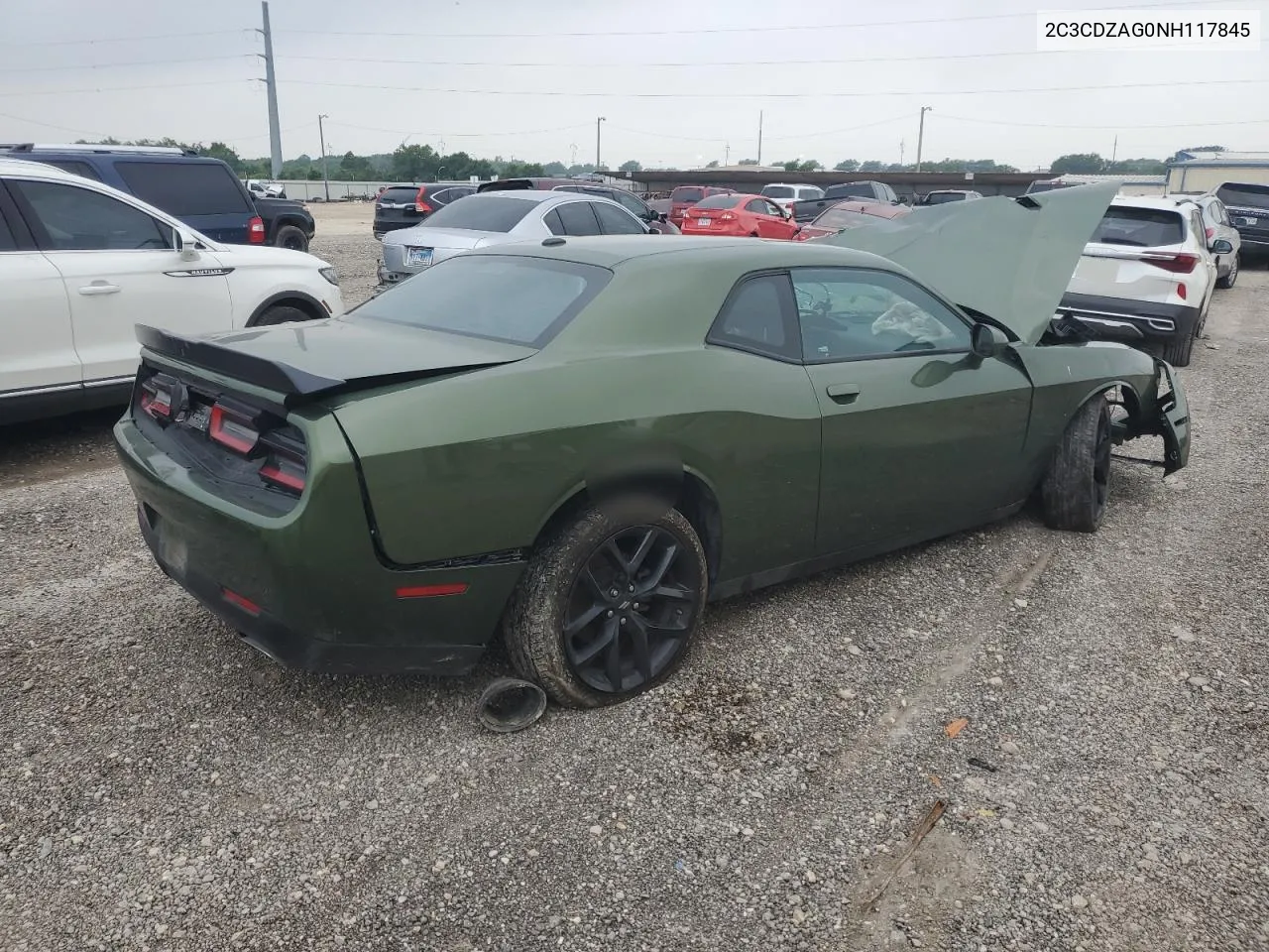 2022 Dodge Challenger Sxt VIN: 2C3CDZAG0NH117845 Lot: 53235694