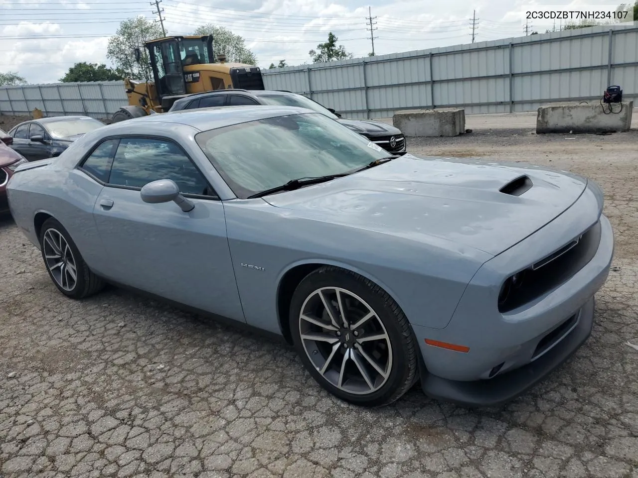 2022 Dodge Challenger R/T VIN: 2C3CDZBT7NH234107 Lot: 53491734