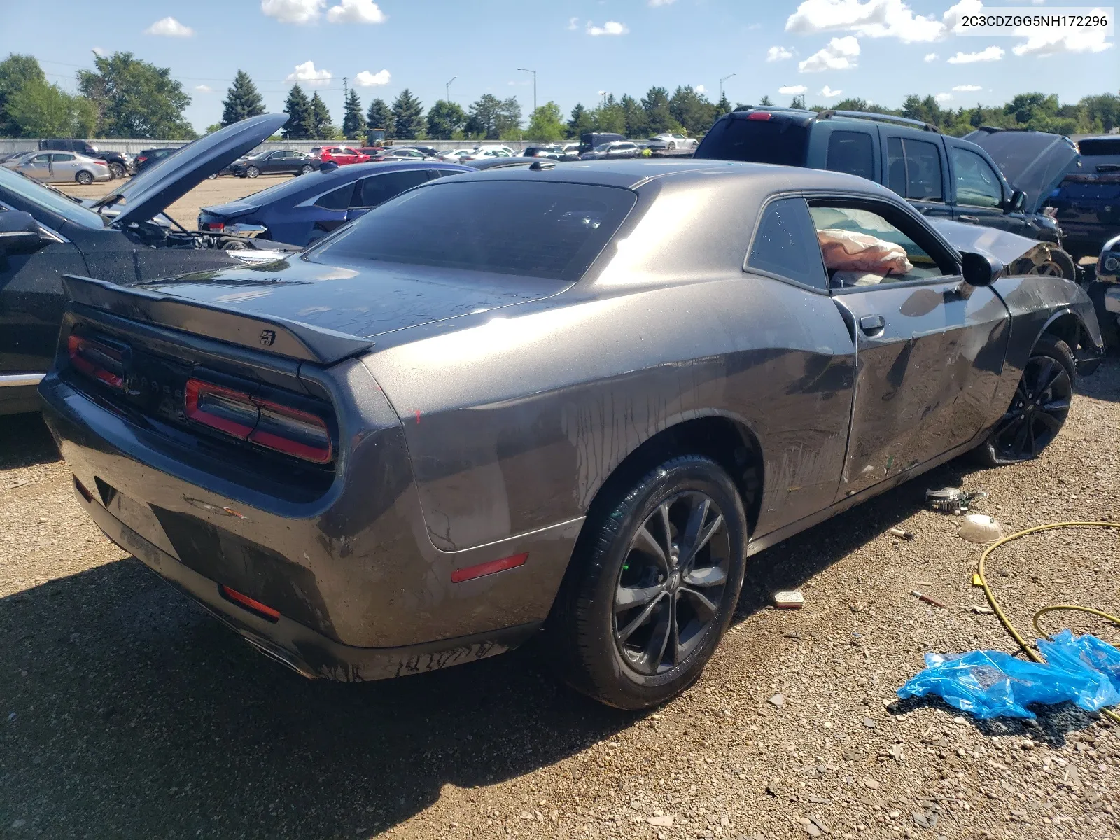 2022 Dodge Challenger Sxt VIN: 2C3CDZGG5NH172296 Lot: 58321554