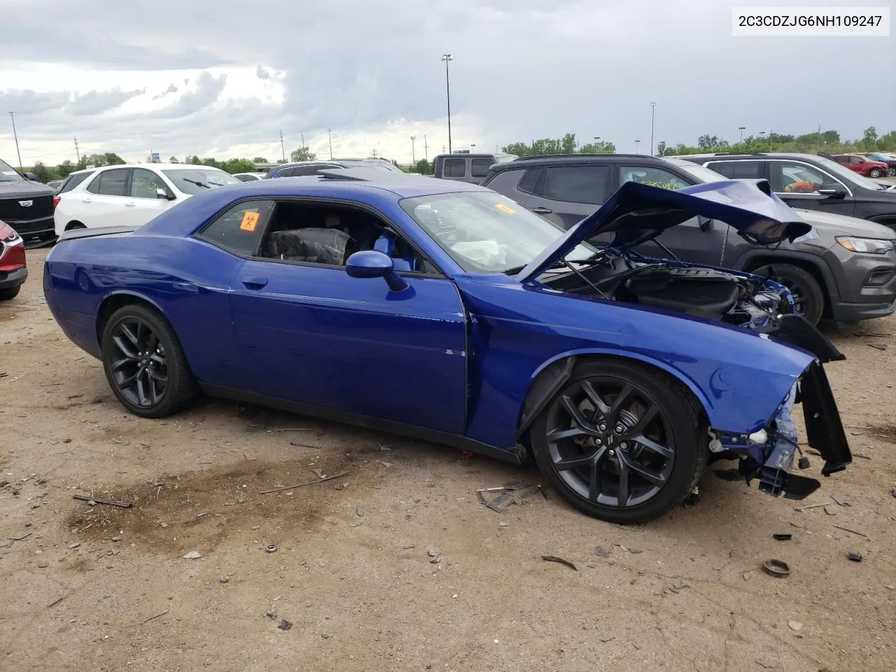 2022 Dodge Challenger Gt VIN: 2C3CDZJG6NH109247 Lot: 58939634