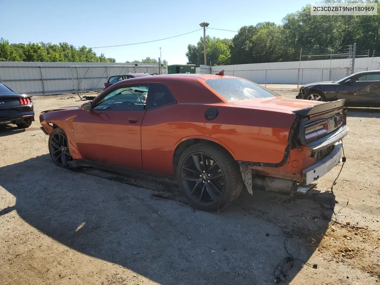 2022 Dodge Challenger R/T VIN: 2C3CDZBT9NH180969 Lot: 58949904