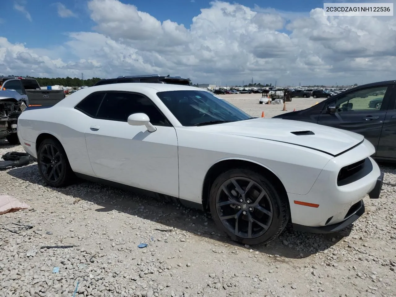 2022 Dodge Challenger Sxt VIN: 2C3CDZAG1NH122536 Lot: 58985034