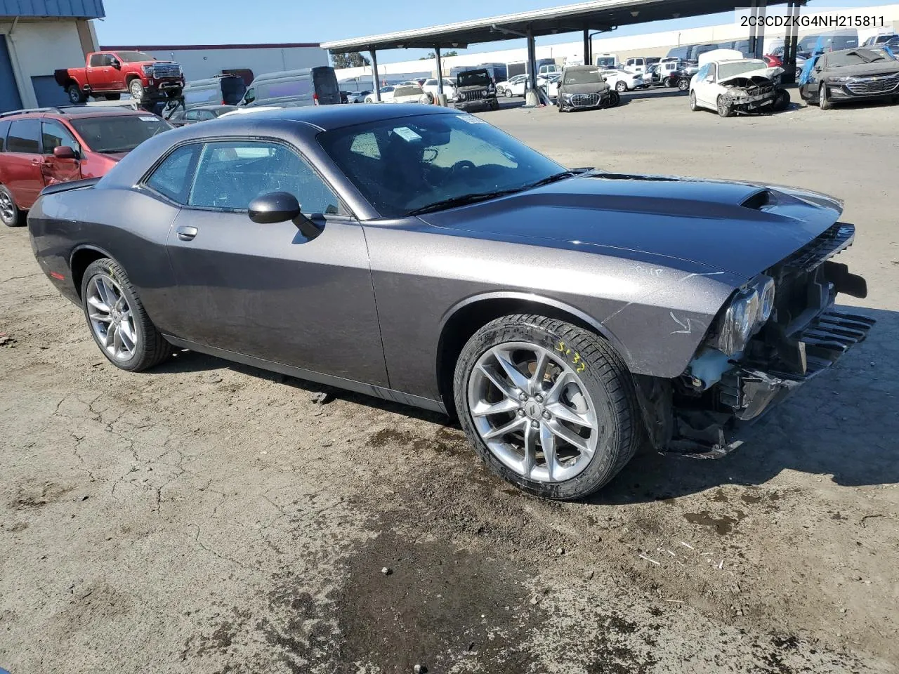 2022 Dodge Challenger Gt VIN: 2C3CDZKG4NH215811 Lot: 59934314