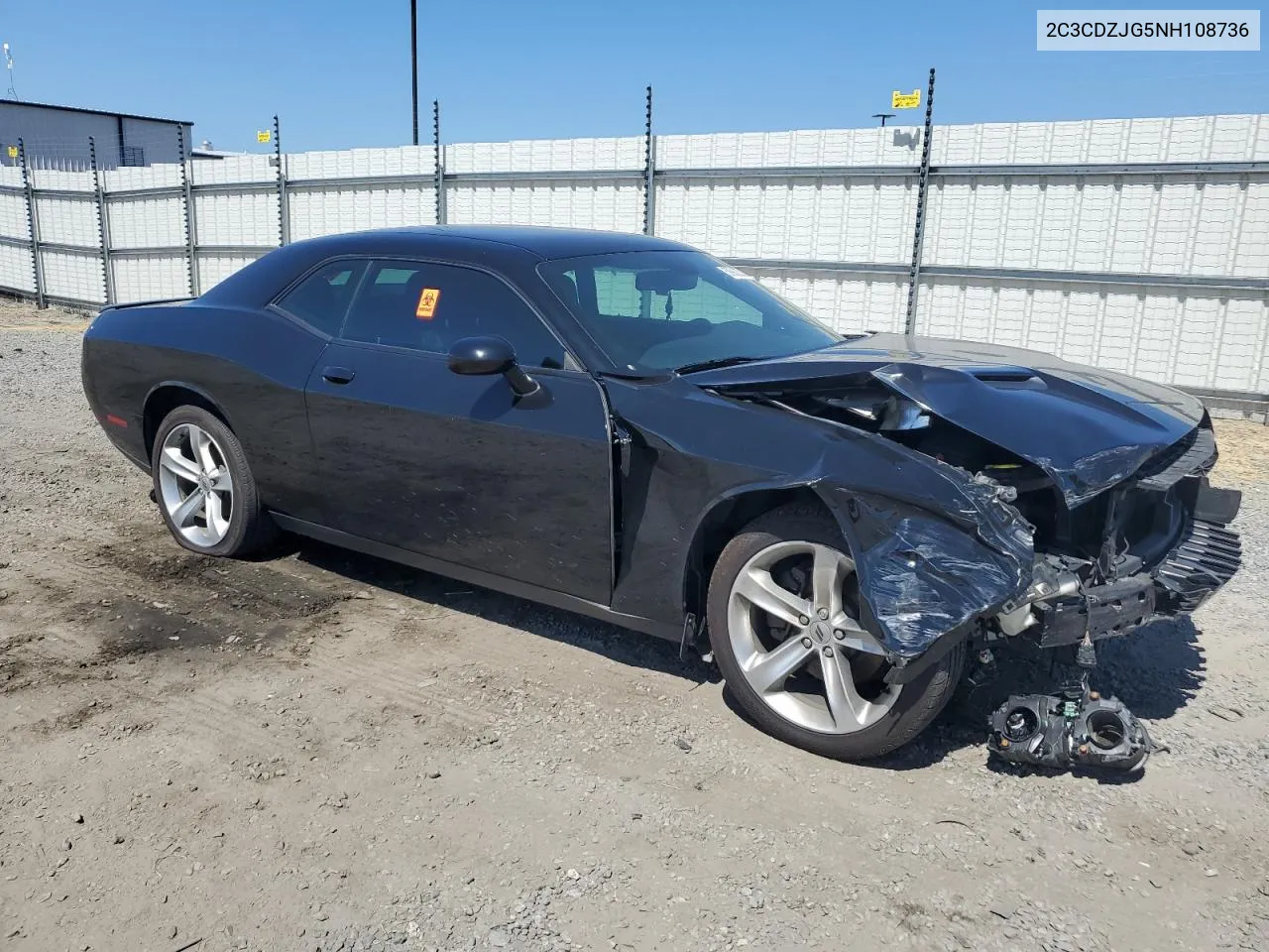 2022 Dodge Challenger Gt VIN: 2C3CDZJG5NH108736 Lot: 59982524