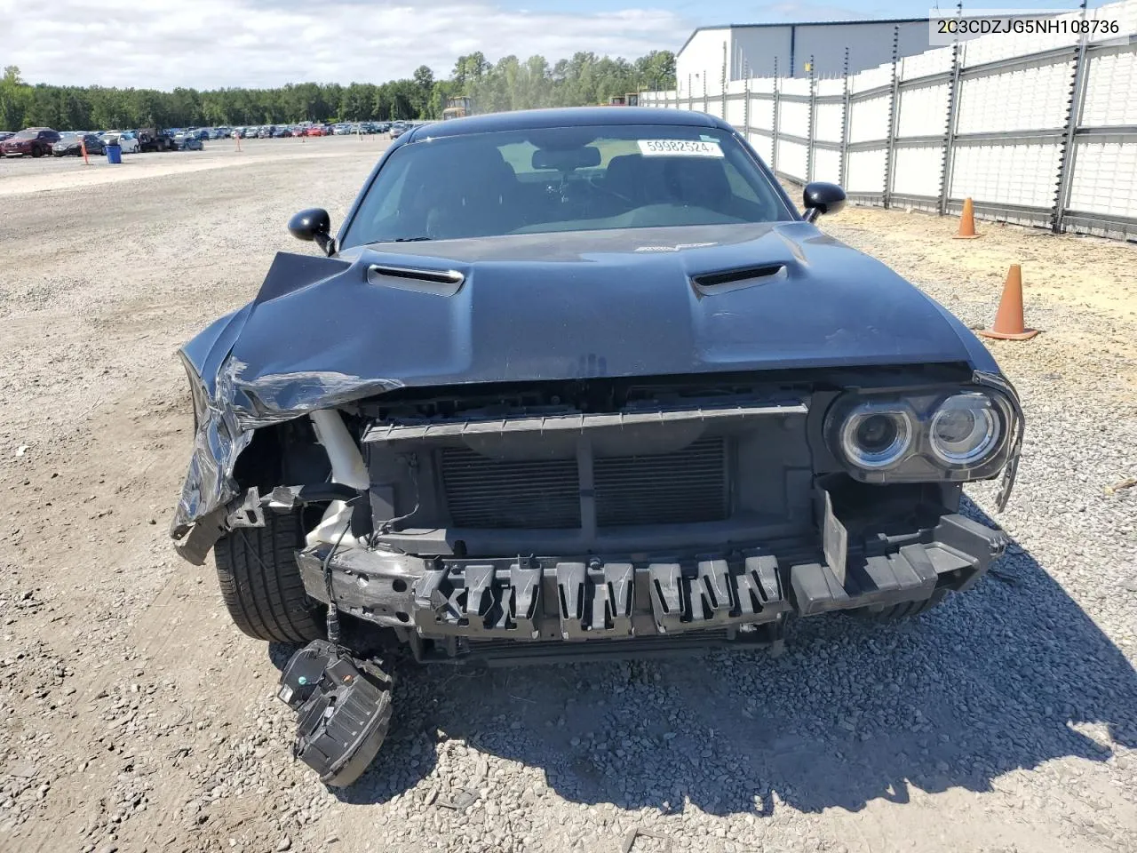 2022 Dodge Challenger Gt VIN: 2C3CDZJG5NH108736 Lot: 59982524