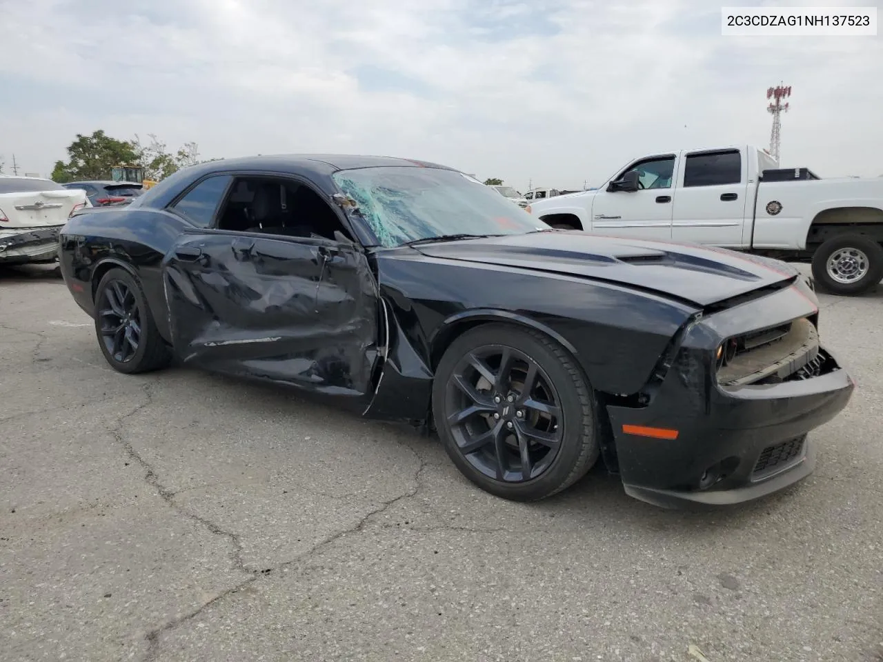 2022 Dodge Challenger Sxt VIN: 2C3CDZAG1NH137523 Lot: 62883624