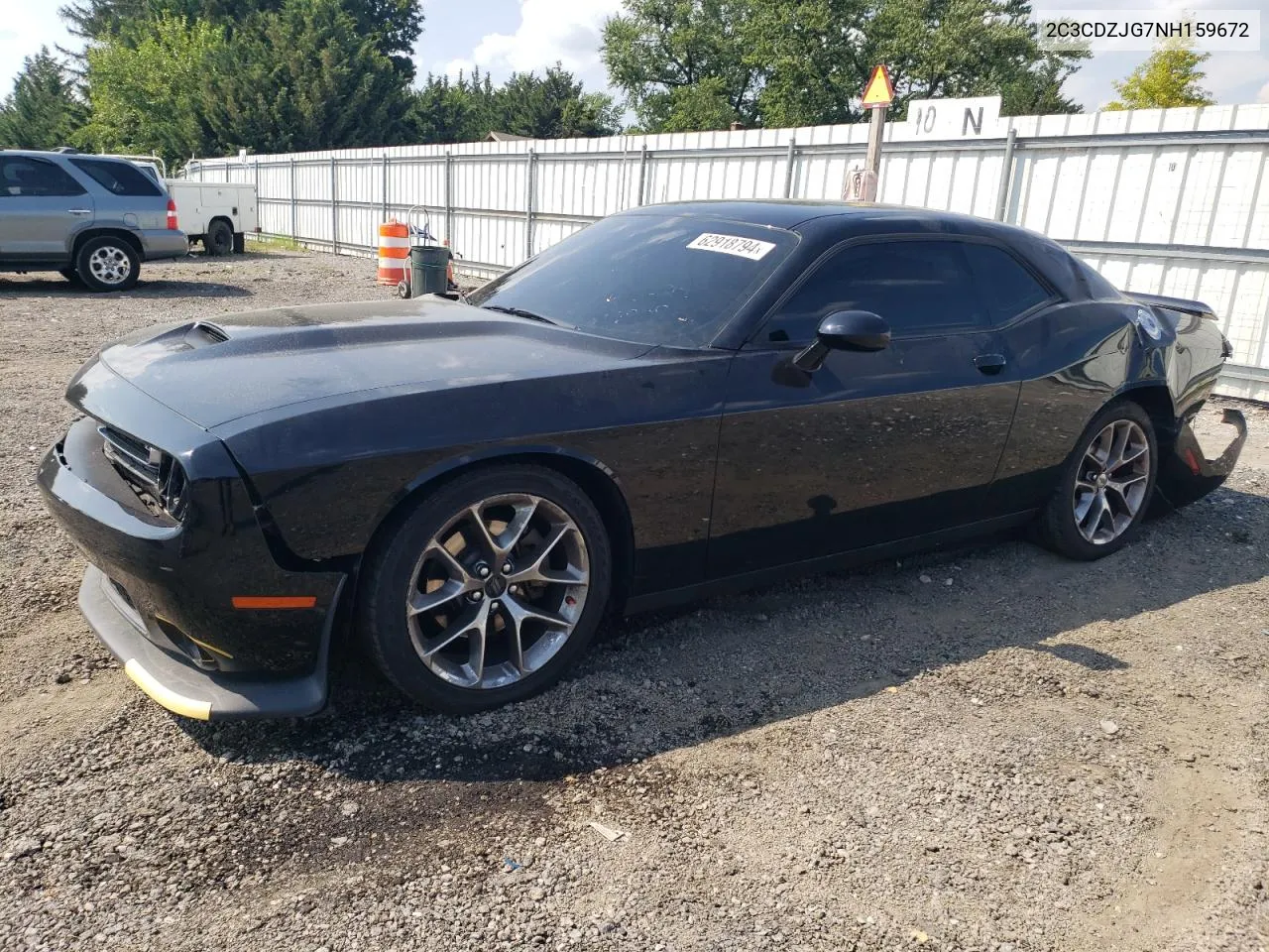 2022 Dodge Challenger Gt VIN: 2C3CDZJG7NH159672 Lot: 62918794