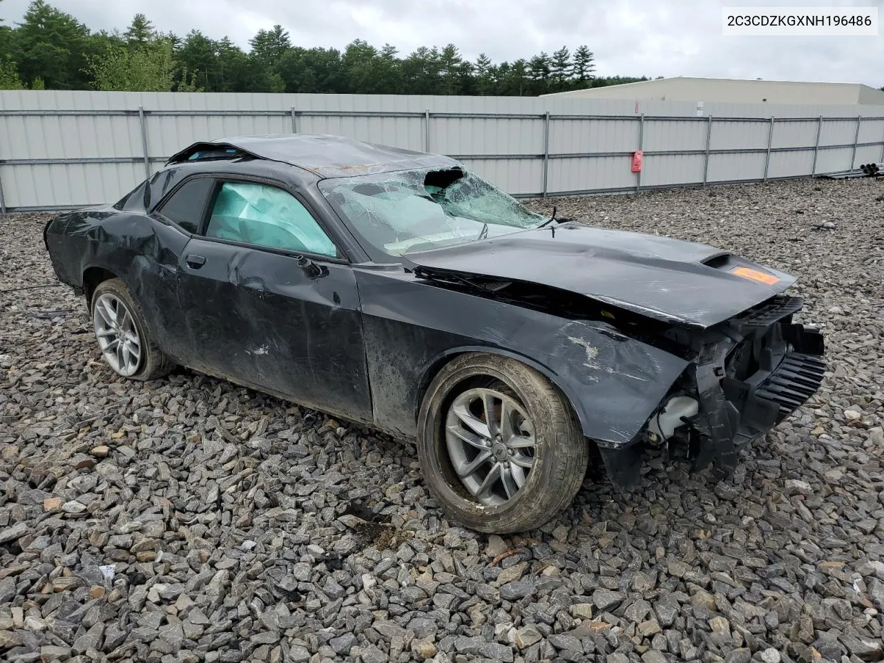 2022 Dodge Challenger Gt VIN: 2C3CDZKGXNH196486 Lot: 63114574