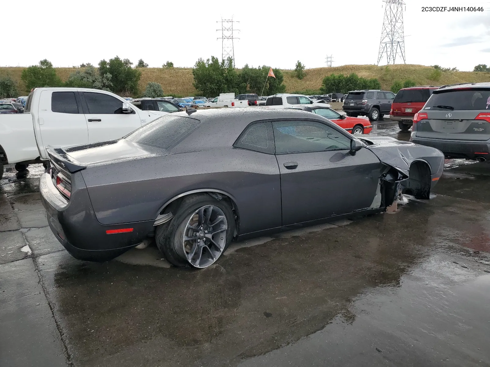 2022 Dodge Challenger R/T Scat Pack VIN: 2C3CDZFJ4NH140646 Lot: 63238364