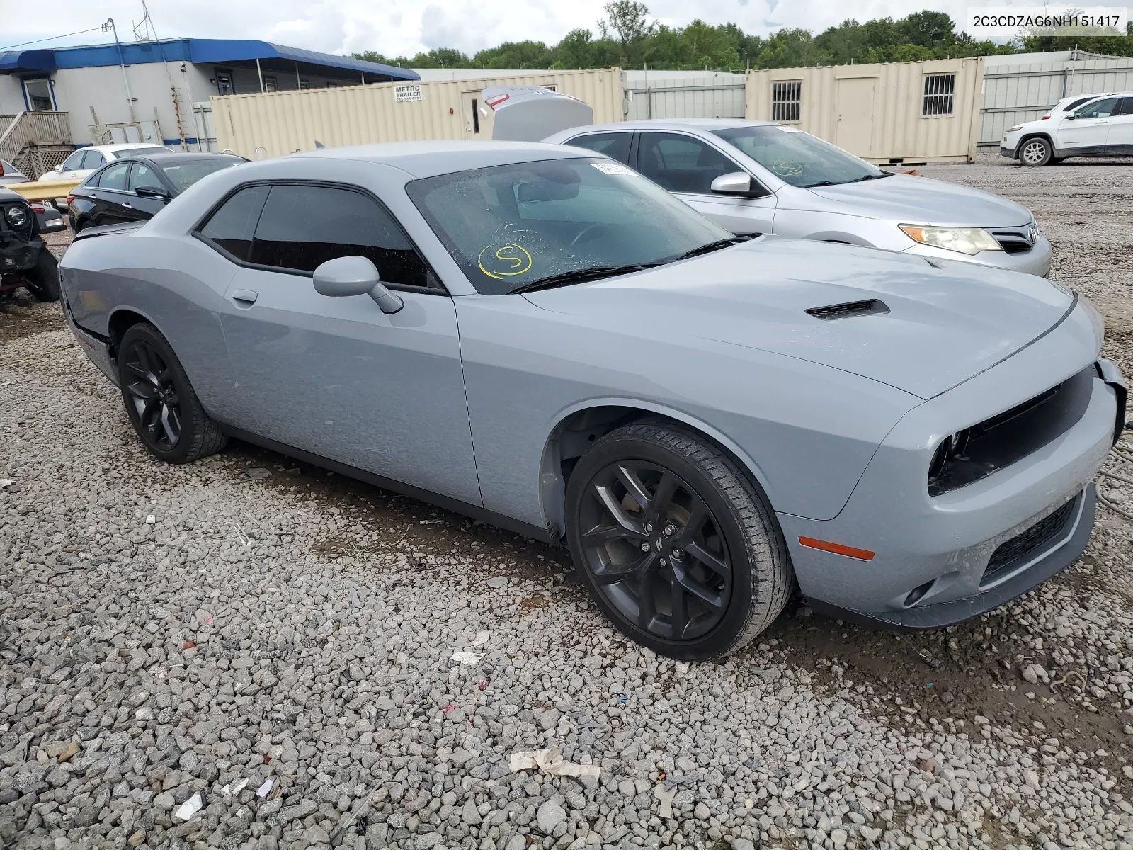 2022 Dodge Challenger Sxt VIN: 2C3CDZAG6NH151417 Lot: 64030384