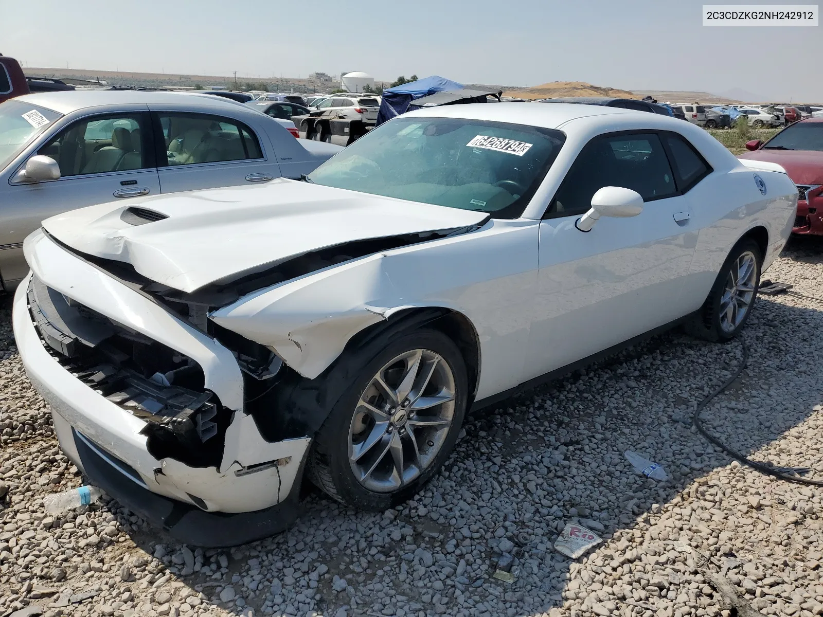 2022 Dodge Challenger Gt VIN: 2C3CDZKG2NH242912 Lot: 64268794