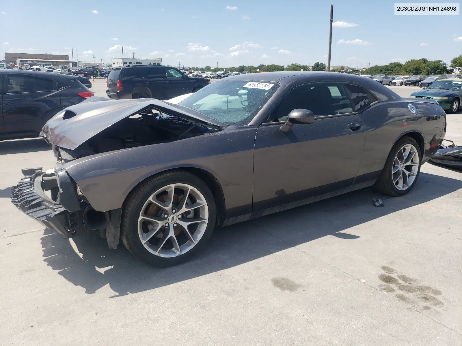 2022 Dodge Challenger Gt VIN: 2C3CDZJG1NH124898 Lot: 65057294