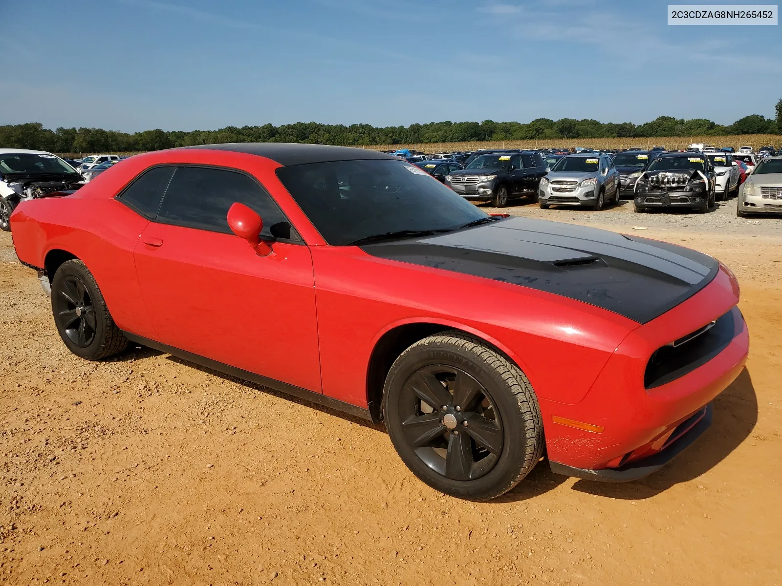 2022 Dodge Challenger Sxt VIN: 2C3CDZAG8NH265452 Lot: 65191324