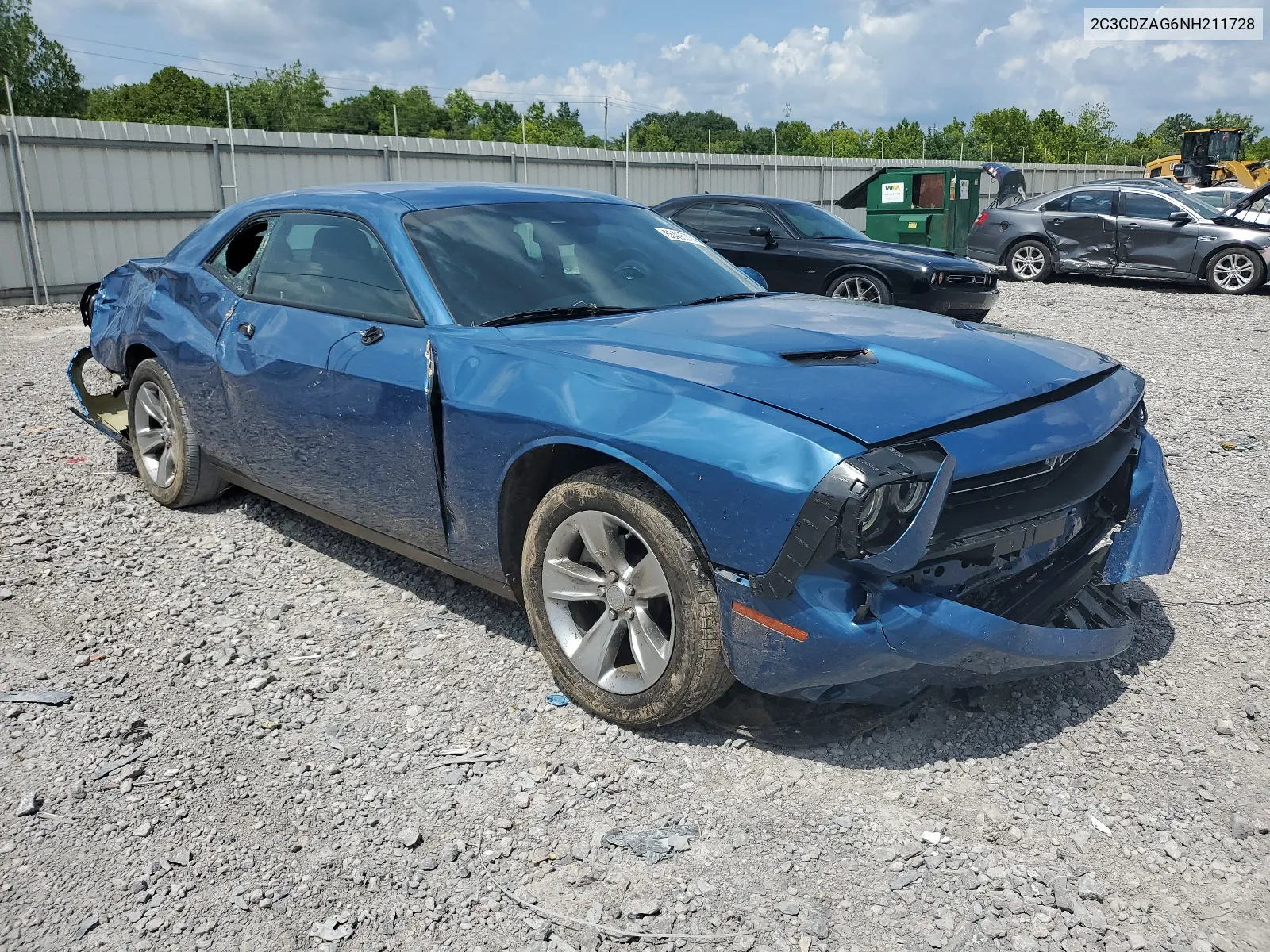 2022 Dodge Challenger Sxt VIN: 2C3CDZAG6NH211728 Lot: 65495774