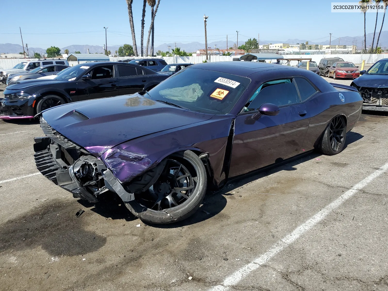 2022 Dodge Challenger R/T VIN: 2C3CDZBTXNH192158 Lot: 65530914