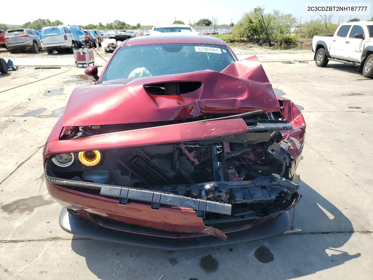 2022 Dodge Challenger R/T VIN: 2C3CDZBT2NH187777 Lot: 67307904