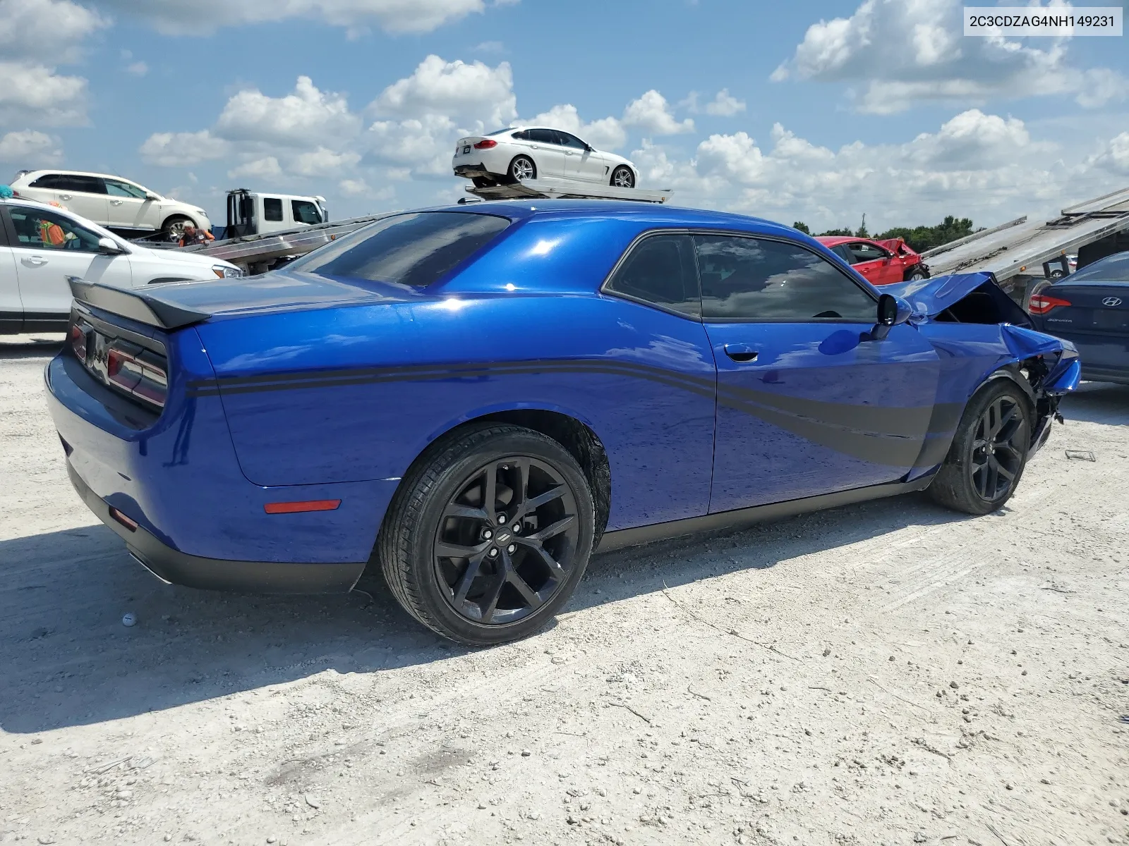 2022 Dodge Challenger Sxt VIN: 2C3CDZAG4NH149231 Lot: 67552694