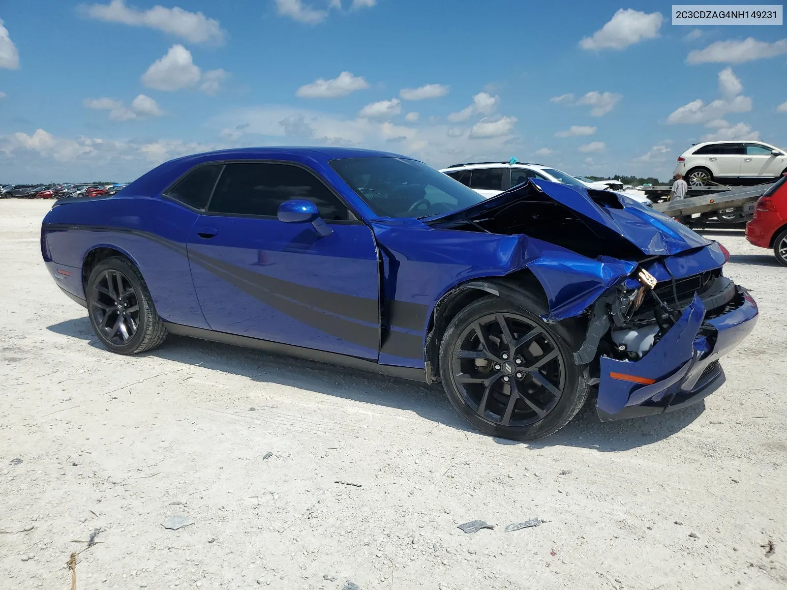 2022 Dodge Challenger Sxt VIN: 2C3CDZAG4NH149231 Lot: 67552694