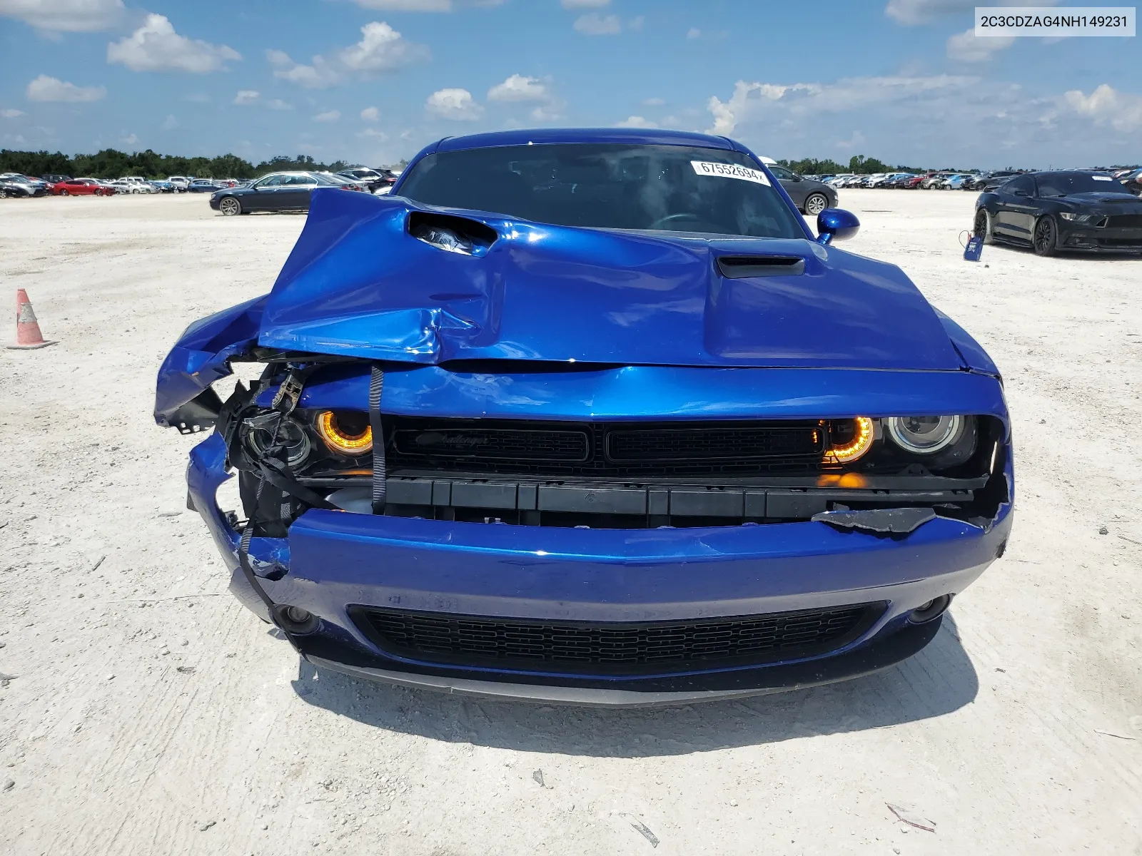 2022 Dodge Challenger Sxt VIN: 2C3CDZAG4NH149231 Lot: 67552694