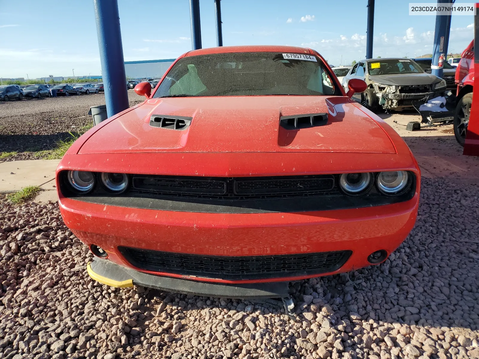 2022 Dodge Challenger Sxt VIN: 2C3CDZAG7NH149174 Lot: 67957184