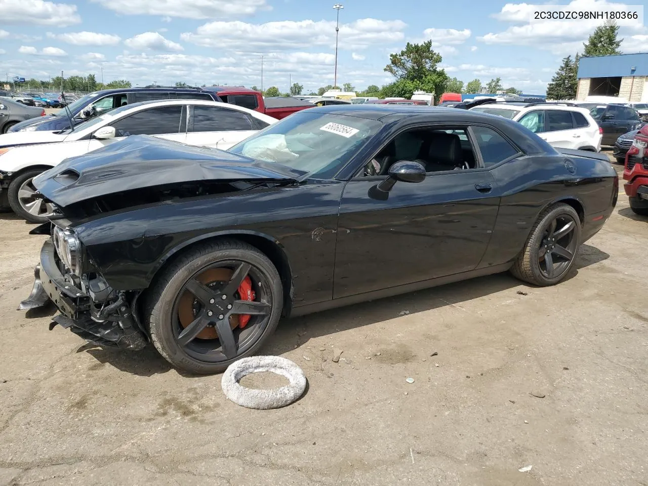 2022 Dodge Challenger Srt Hellcat VIN: 2C3CDZC98NH180366 Lot: 68060564