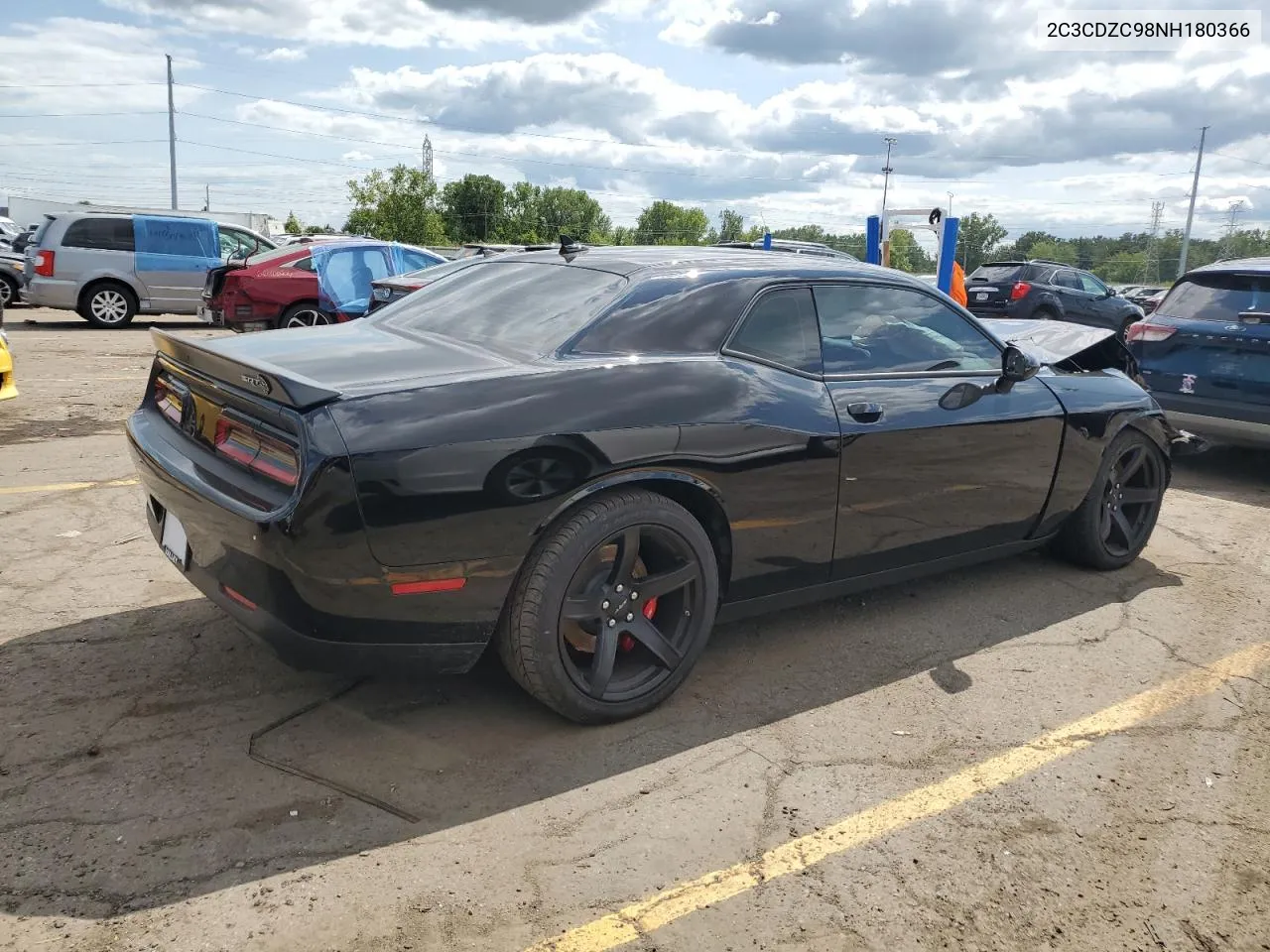 2022 Dodge Challenger Srt Hellcat VIN: 2C3CDZC98NH180366 Lot: 68060564