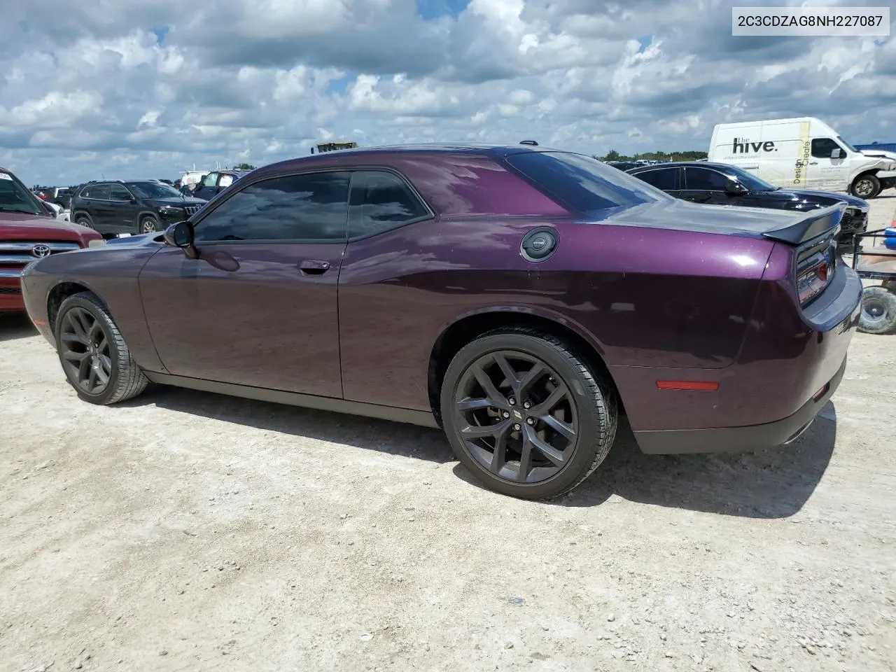 2022 Dodge Challenger Sxt VIN: 2C3CDZAG8NH227087 Lot: 68607204