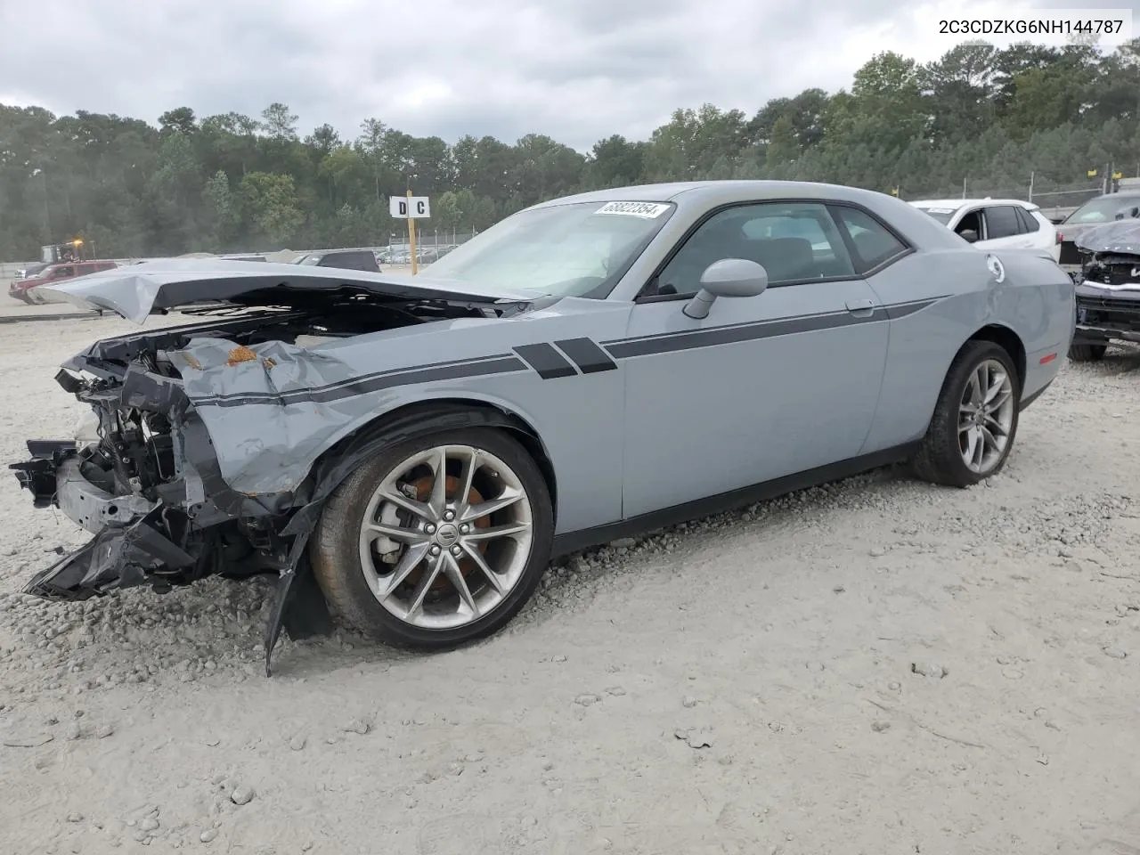 2022 Dodge Challenger Gt VIN: 2C3CDZKG6NH144787 Lot: 68822354