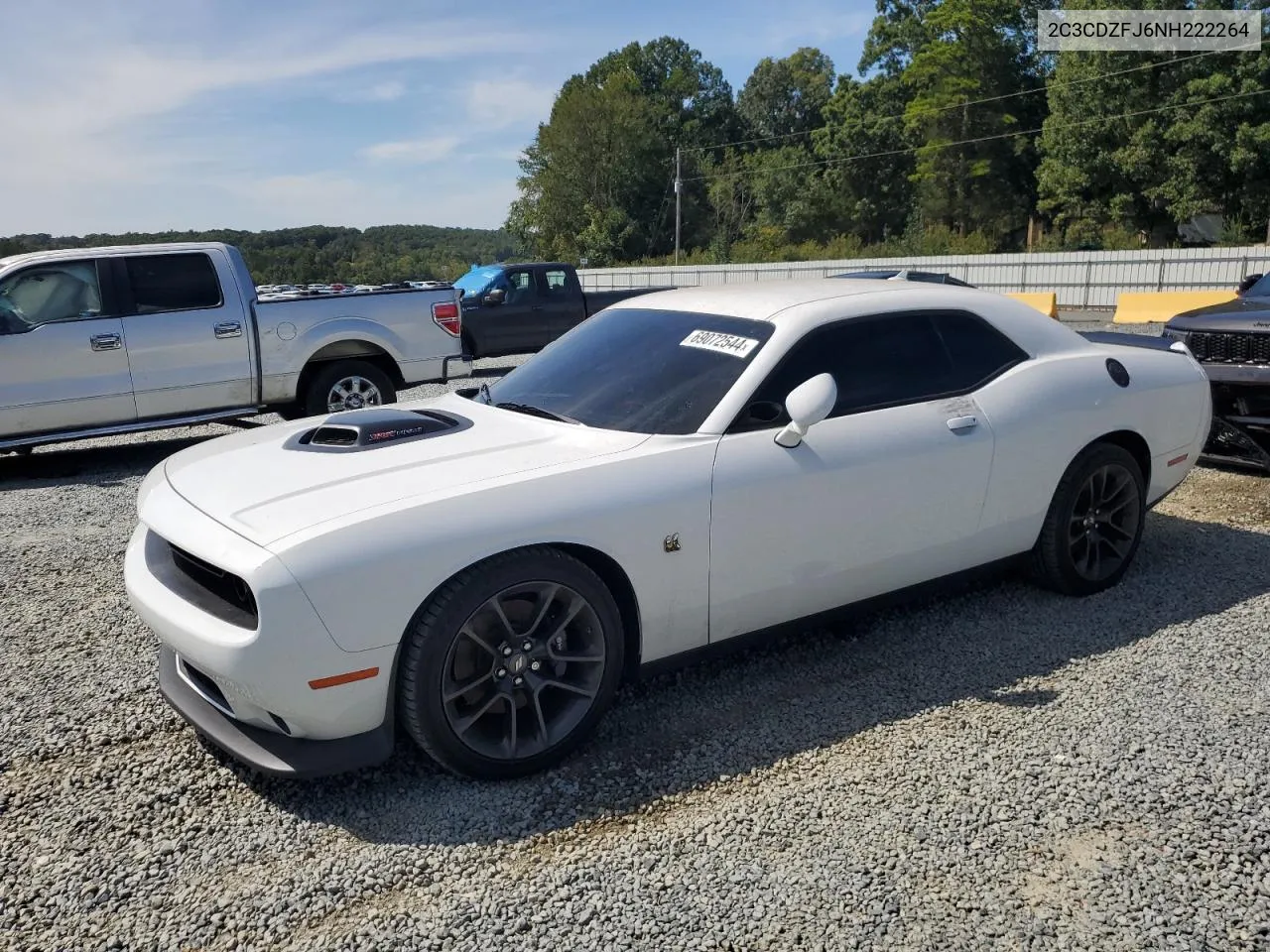 2022 Dodge Challenger R/T Scat Pack VIN: 2C3CDZFJ6NH222264 Lot: 69072544