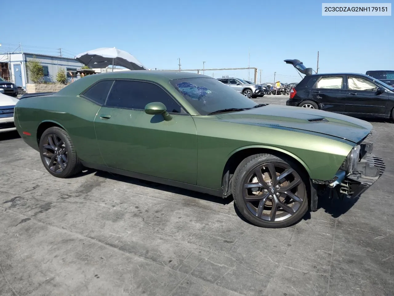 2022 Dodge Challenger Sxt VIN: 2C3CDZAG2NH179151 Lot: 69188354