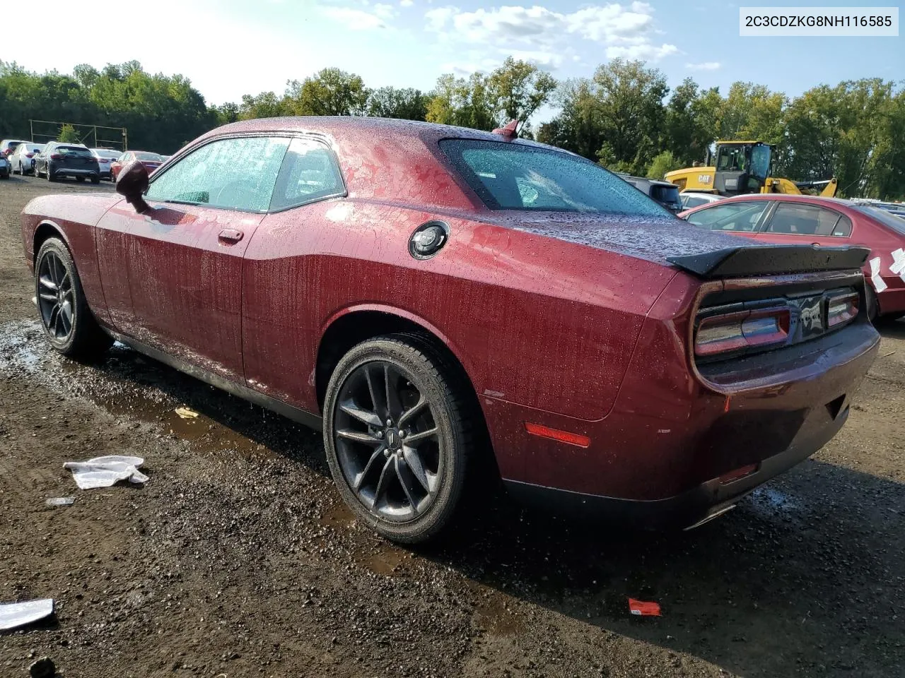 2022 Dodge Challenger Gt VIN: 2C3CDZKG8NH116585 Lot: 69667674