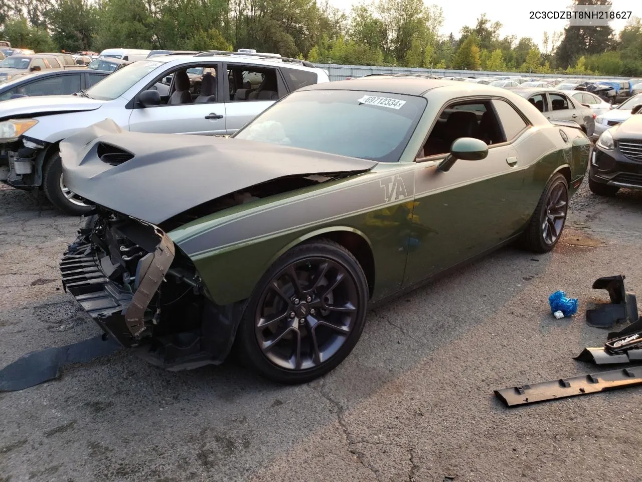 2C3CDZBT8NH218627 2022 Dodge Challenger R/T