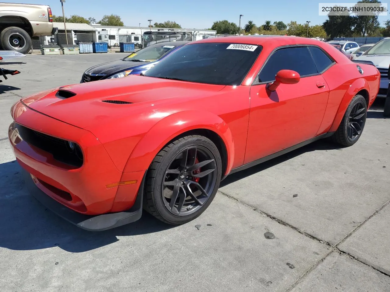 2022 Dodge Challenger R/T Scat Pack VIN: 2C3CDZFJ3NH109033 Lot: 70006854