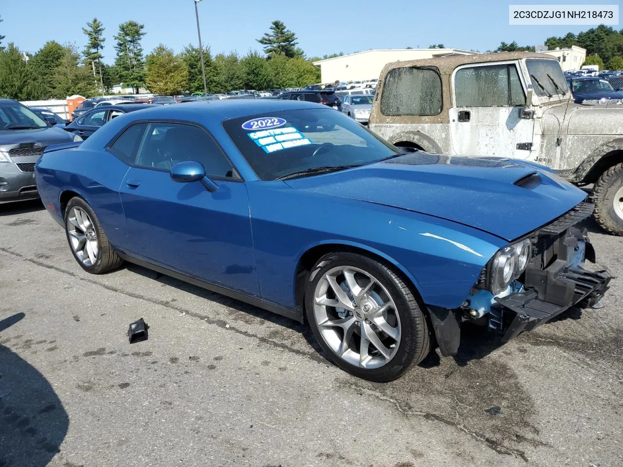 2022 Dodge Challenger Gt VIN: 2C3CDZJG1NH218473 Lot: 70456894