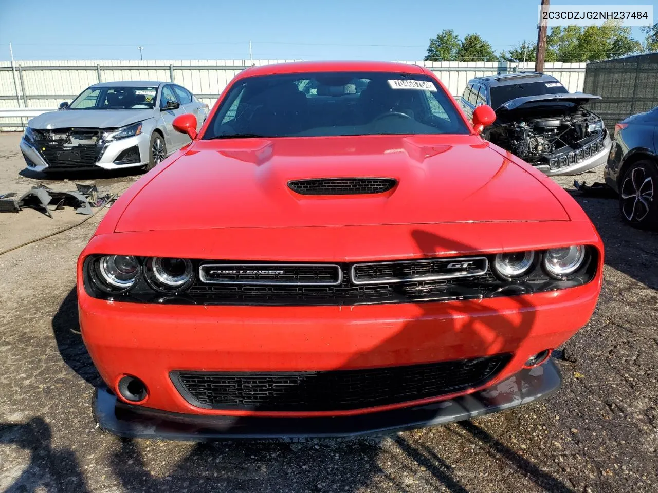 2022 Dodge Challenger Gt VIN: 2C3CDZJG2NH237484 Lot: 70468754