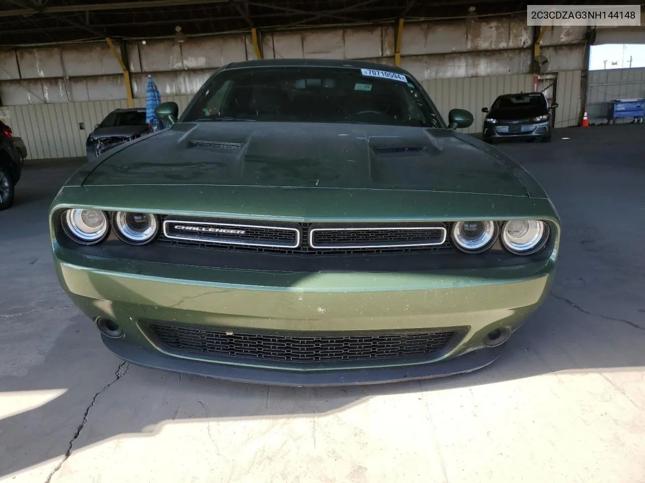 2022 Dodge Challenger Sxt VIN: 2C3CDZAG3NH144148 Lot: 70710594