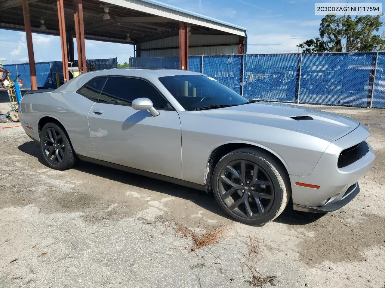 2022 Dodge Challenger Sxt VIN: 2C3CDZAG1NH117594 Lot: 70710704