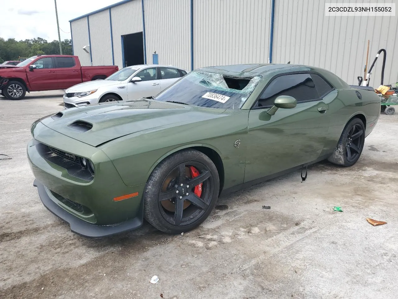 2022 Dodge Challenger Srt Hellcat Redeye VIN: 2C3CDZL93NH155052 Lot: 70836474