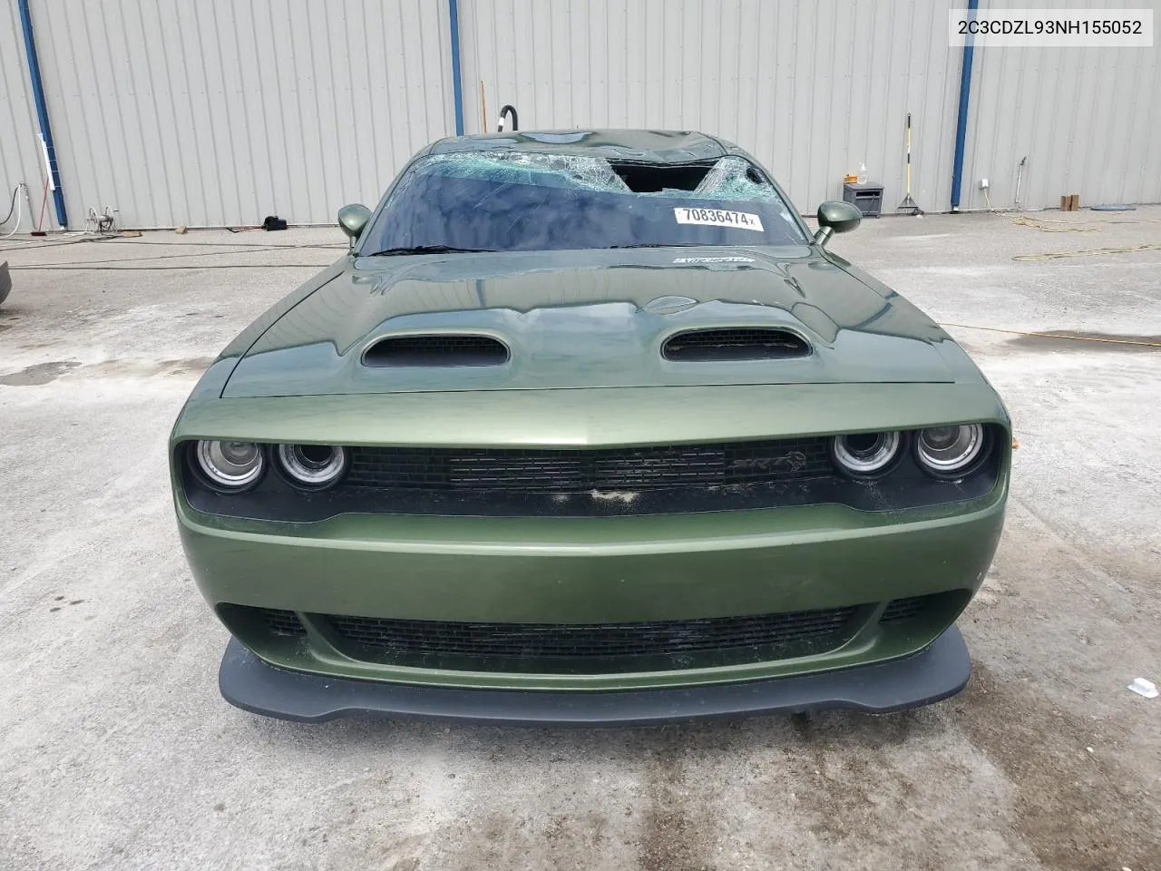 2022 Dodge Challenger Srt Hellcat Redeye VIN: 2C3CDZL93NH155052 Lot: 70836474