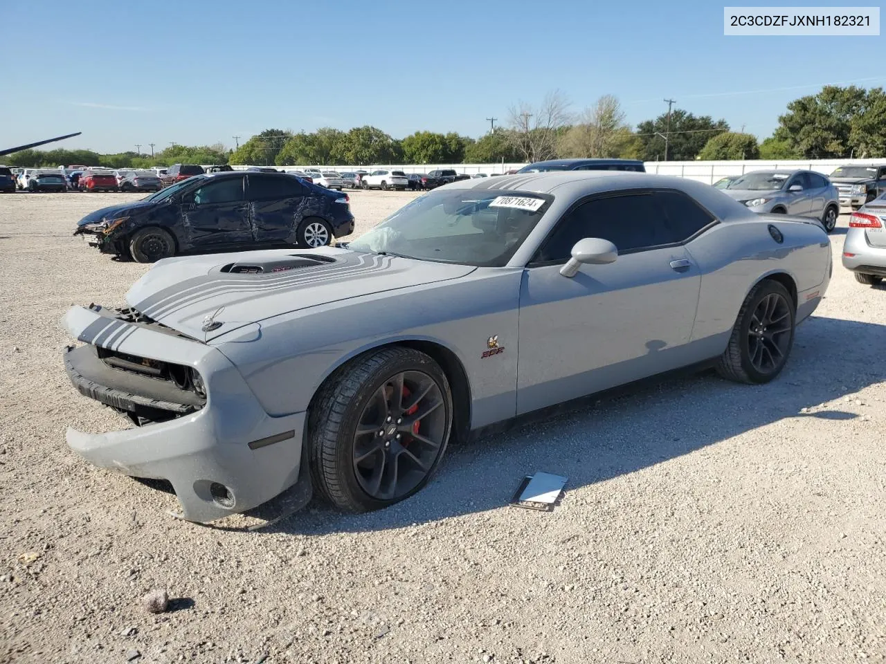 2022 Dodge Challenger R/T Scat Pack VIN: 2C3CDZFJXNH182321 Lot: 70871624