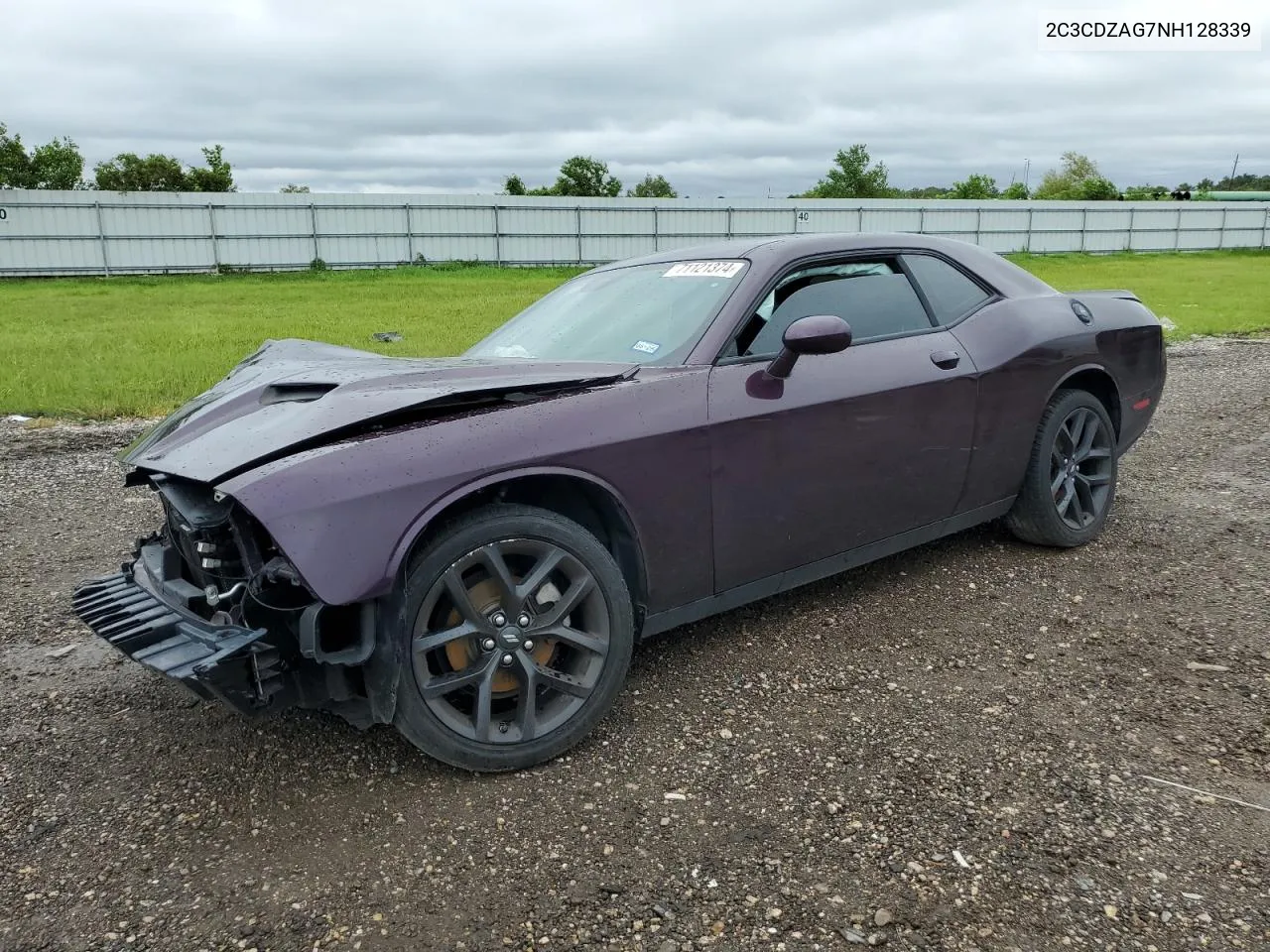 2022 Dodge Challenger Sxt VIN: 2C3CDZAG7NH128339 Lot: 71121374