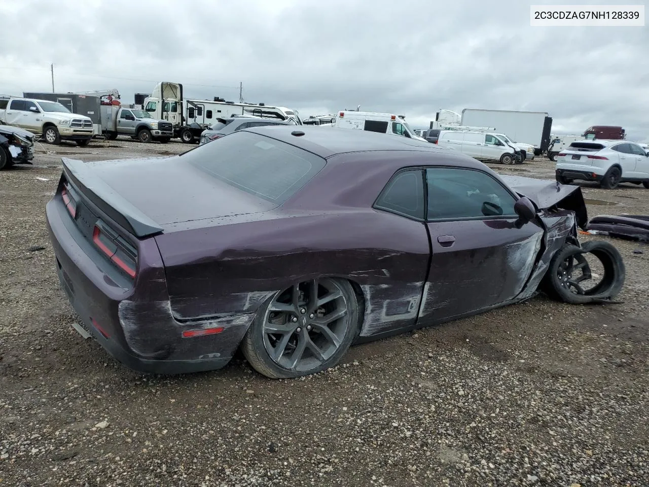 2022 Dodge Challenger Sxt VIN: 2C3CDZAG7NH128339 Lot: 71121374