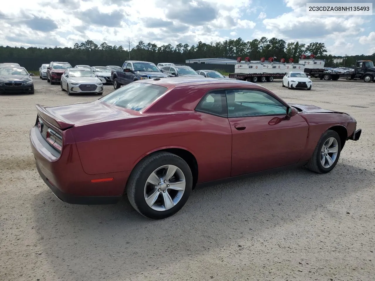 2022 Dodge Challenger Sxt VIN: 2C3CDZAG8NH135493 Lot: 71163414