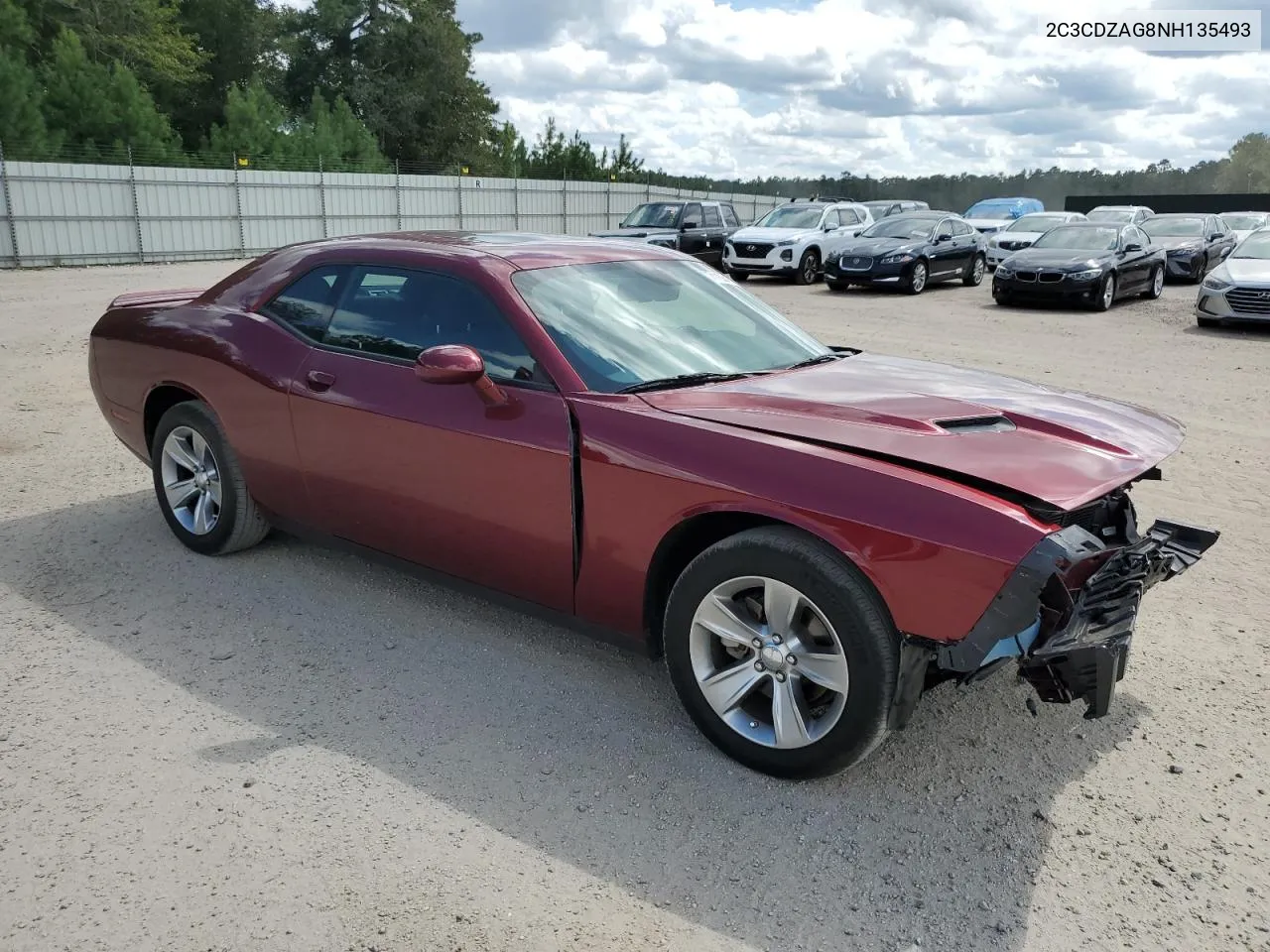 2022 Dodge Challenger Sxt VIN: 2C3CDZAG8NH135493 Lot: 71163414